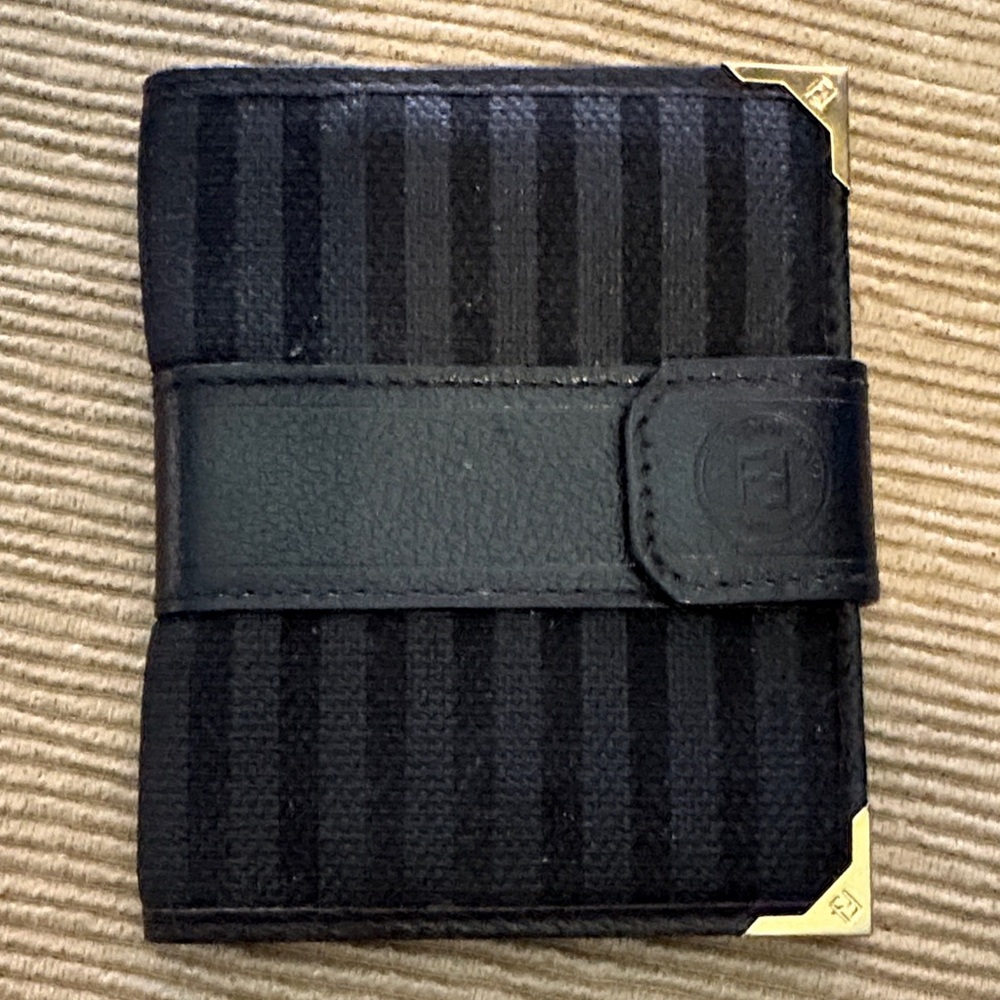 Vintage Fendi Black Credit Card Case